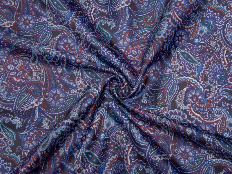 Tecido de forro impresso com sarja All-Polyester