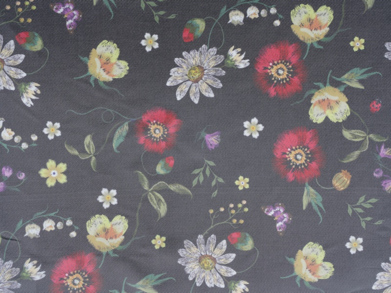 Tecido de forro impresso de sarja-de-visitas-viscose