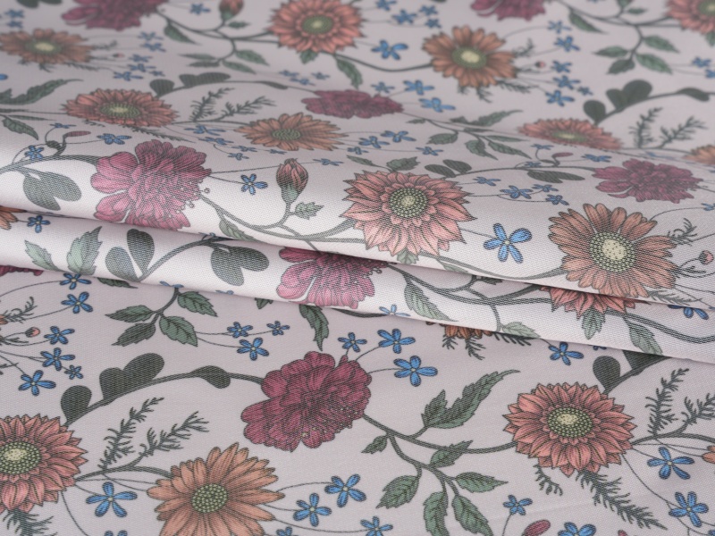 Tecido de forro impresso de sarja-de-visitas-viscose