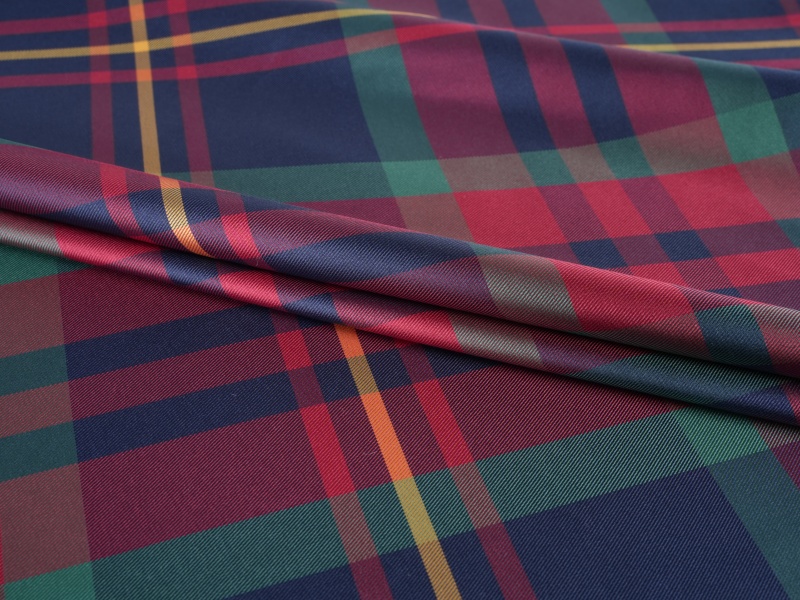 Tecido de manga tingida por fios de poliéster